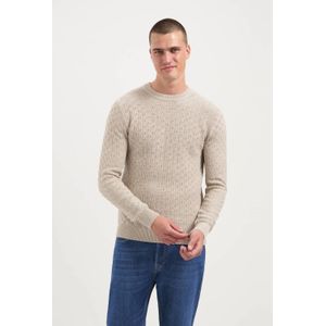 Saint Steve - BAREND - Trui - Beige - Ingebreid Patroon