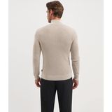 Saint Steve T-shirt blauw (Maat: M) - Effen - Halslijn: Opstaande kraag met rits,