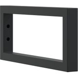 vidaXL Wandbeugels - Staal - Zwart - 2 Stuks - Rechthoekig