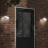 Vidaxl - LED-Außenwandleuchten 2 Stk. Schwarz Aluminiumdruckguss