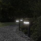 Vidaxl - Wegeleuchten 3 Stk. Schwarz 50 cm Aluminiumdruckguss