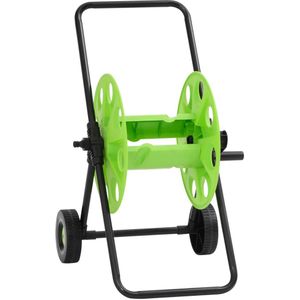 vidaXL Slanghaspelwagen voor 60 m 1/2" slang staal groen