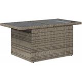vidaXL - 11-delige - Loungeset - met - kussens - poly - rattan - grijs