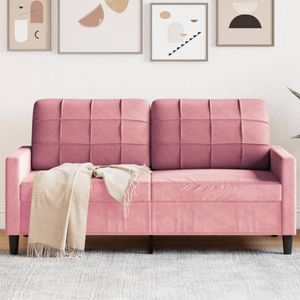 2-Sitzer-Sofa Rosa 140 cm Samt vidaXL