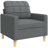 Vidaxl - 3-tlg. Sofagarnitur Dunkelgrau Stoff