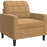 Vidaxl - 3-tlg. Sofagarnitur mit Kissen Braun Samt