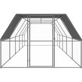vidaXL Kippenhok 3x10x2 m gegalvaniseerd staal