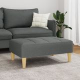 Fußhocker Dunkelgrau 77x55x31 cm Stoff Vidaxl
