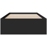 vidaXL Bettgestell mit Schubladen Schwarz 90x200 cm Holzwerkstoff