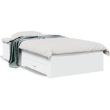 vidaXL Bedframe met lades bewerkt hout wit 90x190 cm