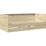 vidaXL - Slaapbank - met - lades - zonder - matrasx200 - cm - sonoma - eikenkleurig