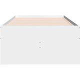 vidaXL - Slaapbank - met - lades - zonder - matras - 100x200 - cm - wit