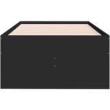 vidaXL - Slaapbank - met - lades - zonder - matras - 90x200 - cm - zwart