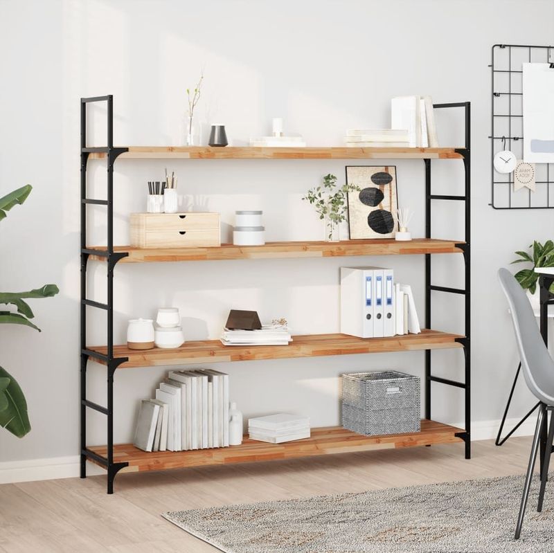 Vidaxl - Schweberegal 120x30x4 cm Massivholz Akazie Ölbehandelt