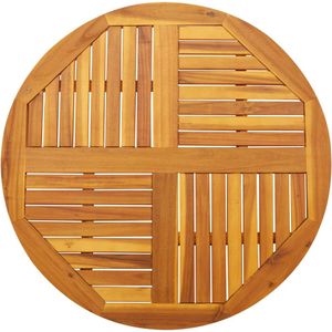 vidaXL Tafelblad rond Ø 90x2,2 cm massief acaciahout
