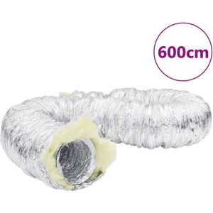 vidaXL Ventilatieslang geïsoleerd Ø12,5 cm 6 m aluminium