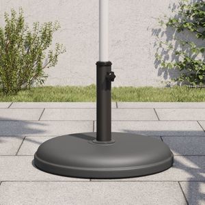 Parasolvoet - Donkergrijs - Kunststof en Beton - Geschikt voor Stokken 32-35-38 mm