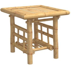 vidaXL - Bijzettafel - 45x45x45 - cm - bamboe