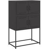 Sideboard Schwarz 68,5x38,5x107 cm Stahl Vidaxl