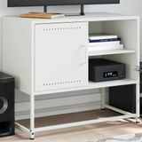 vidaXL - Tv-meubel - 100,5x39x60,5 - cm - staal - olijfgroen