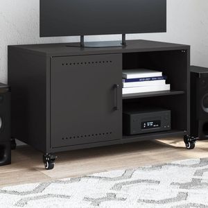 Tv-meubel 68x39x43,5 cm staal olijfgroen