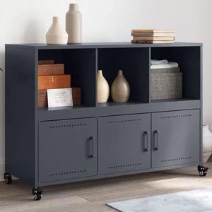 Sideboard Anthrazit 100,5x39x72 cm Stahl Vidaxl