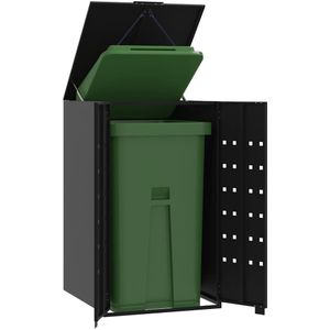 Containerberging - Gepoeerd Staal - Bruin - Voor Vuilnisbakken