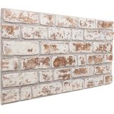 Vidaxl - 3D-Wandpaneele 10 Stk. Rot und Weiß 100x50 cm eps