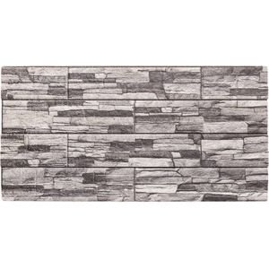 vidaXL Wandpanelen 10 Stuks - 3D - Lichtgrijs - EPS - Waterbestendig