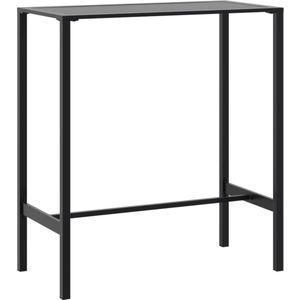 vidaXL - Bartafel - 100x50x110 - cm - gepoedercoat - staal - zwart