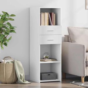 vidaXL Highboard Weiß 40x42,5x124 cm Holzwerkstoff