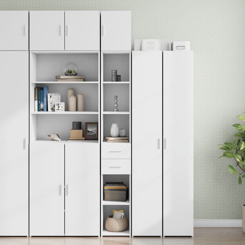 Vidaxl - Hochschrank Schmal Weiß 30x42,5x225 cm Holzwerkstoff