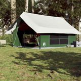 vidaXL Campingzelt 5 Personen Grün Wasserdicht