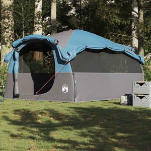 vidaXL - Tunneltent - 6-persoons - waterdicht - blauw