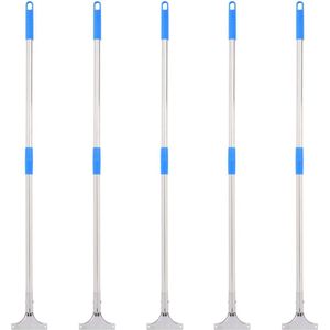 vidaXL Vloerwisserhandgrepen 5 st 119,5 cm staal en kunststof