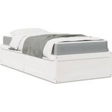 vidaXL - Bed - met - matras - massief - grenenhout - witx200 - cm