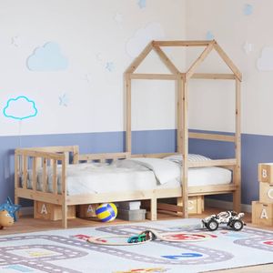 vidaXL - Slaapbank - met - huisje - 90x200 - cm - massief - grenenhout