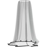 vidaXL Klamboe - Zwart - Polyester - Voor Paraplu 220 cm