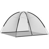 Mongolia - Klamboe - Zwart - Glasvezel en Polyester