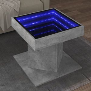 vidaXL Salontafel 90x90x28 cm bewerkt hout hoogglans wit