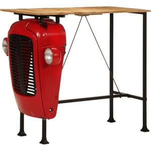 vidaXL - Bartafel - Massief Mangohout - Rood en Bruin