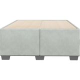 vidaXL - Bedframe - fluweel - lichtgrijs - 120x190 - cm