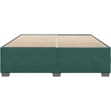 vidaXL Bedframe zonder matras 180x200 cm fluweel donkergroen