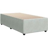 Boxspringbett mit Matratze Hellgrau 90x190 cm Samt vidaXL