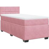Vidaxl - Boxspringbett mit Matratze Rosa 90x190 cm Samt