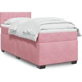 Vidaxl - Boxspringbett mit Matratze Rosa 90x190 cm Samt