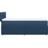 Vidaxl - Boxspringbett mit Matratze Blau 80x200 cm Stoff