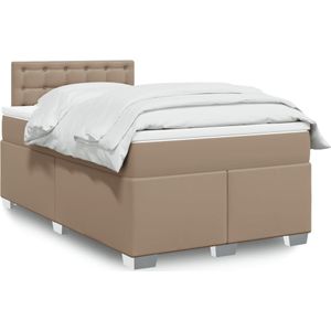 Vidaxl - Boxspringbett Matratze Cappuccino-Braun 120x190 cm Kunstleder