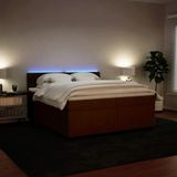 Vidaxl - Boxspringbett mit Matratze Rosa 200x200 cm Samt