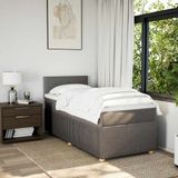 Vidaxl - Boxspringbett mit Matratze Taupe 90x200 cm Stoff